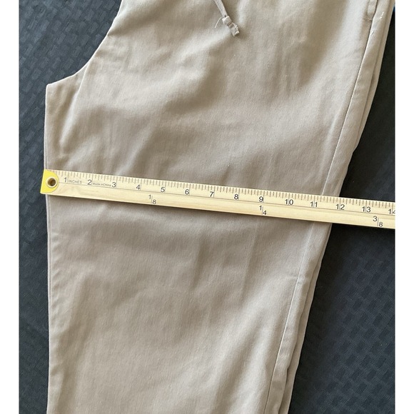 Appleseed's Women's Slacks Khaki, Elastic Tie Waistband, Straight Leg Size 16 - Picture 9 of 10